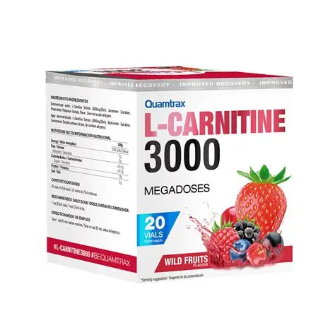 L-Carnitina 3000 - 20 viales - Sabor Frutos Del Bosque