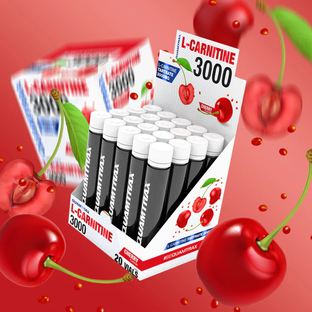 L-Carnitina 3000 - 20 viales - Sabor Cereza - Imagen 2