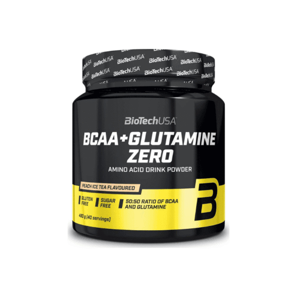 Bcaa+Glutamine Zero 480g - Sabor Té de Melocotón