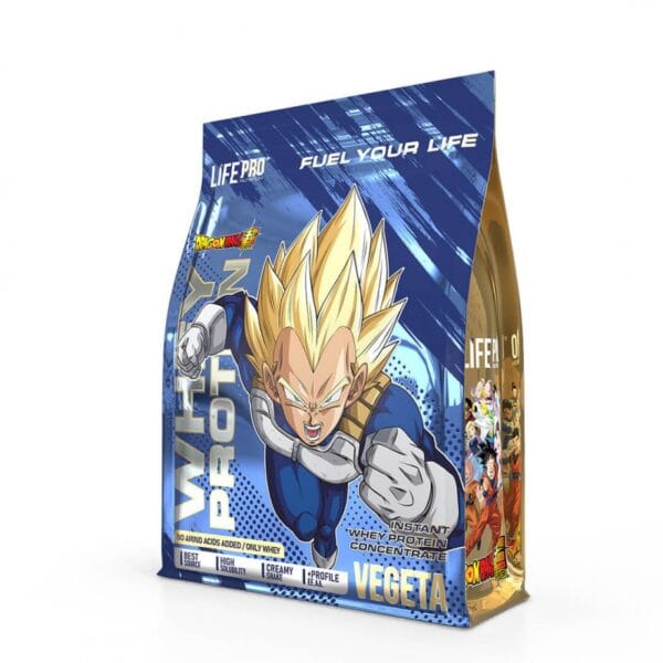 Whey Protein 900g - Edición Especial Dragon Ball - Vegeta - Sabor Galleta Lótus